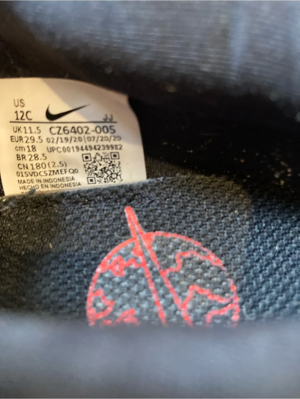 Nike Kids Black and White Air Zoom Sneakers